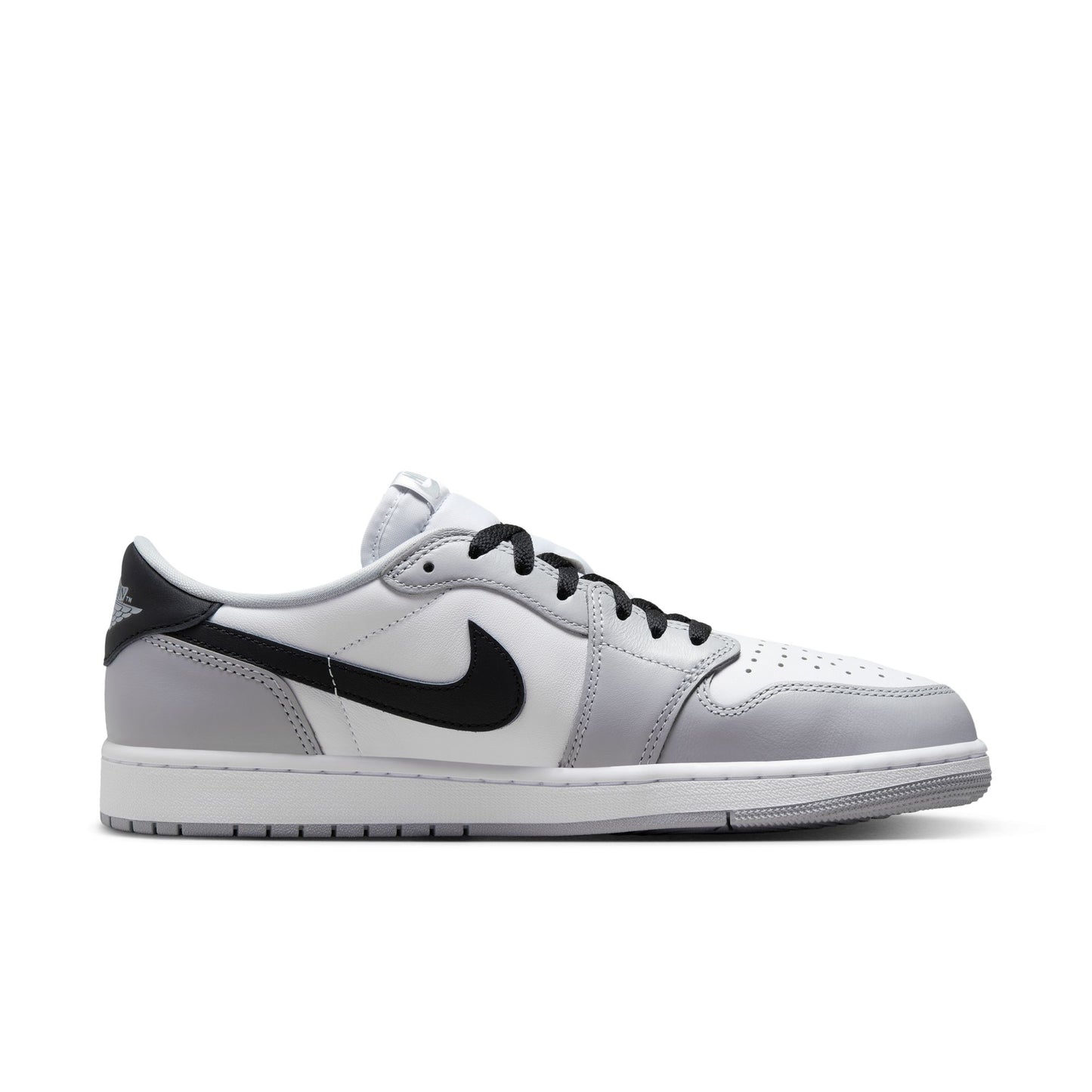 JORDAN 1 LOW OG 'WOLF GREY' - WHITE/BLACK/WOLF GREY