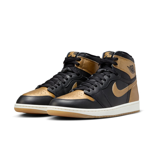 JORDAN 1 RETRO HIGH OG 'BLACK AND GOLD' - BLACK/METALLIC GOLD/SAIL