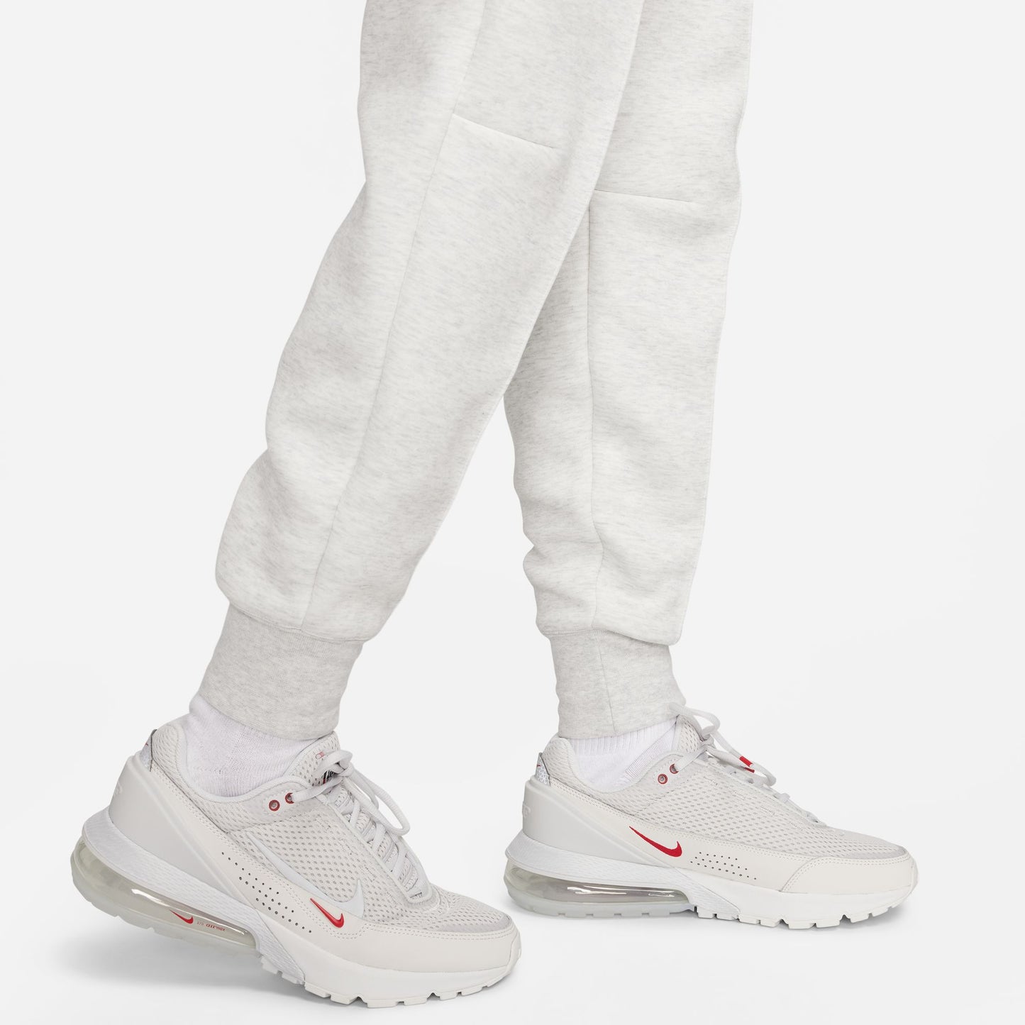 Tech Fleece Pants - LIGHT GREY/HTR/BLACK