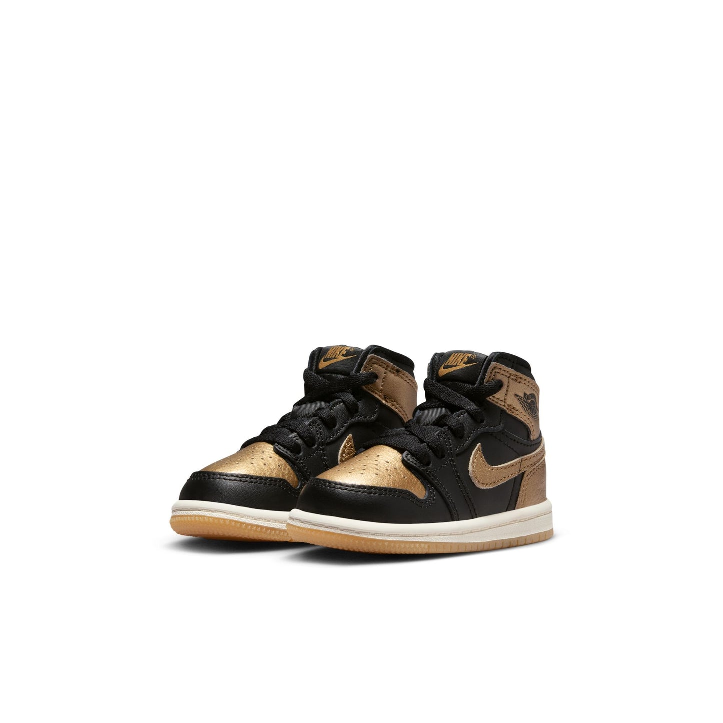 JORDAN 1 RETRO HIGH OG 'BLACK AND GOLD' (TD) - BLACK/METALLIC GOLD/SAIL