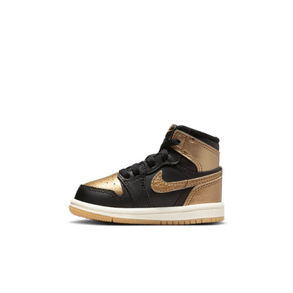 JORDAN 1 RETRO HIGH OG 'BLACK AND GOLD' (TD) - BLACK/METALLIC GOLD/SAIL