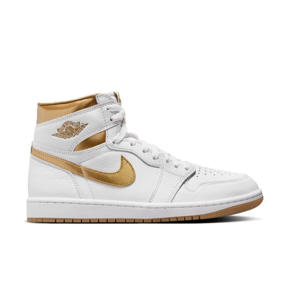 JORDAN 1 RETRO HIGH OG 'WHITE AND GOLD' - WHITE/METALLIC GOLD/GUM LIGHT BROWN