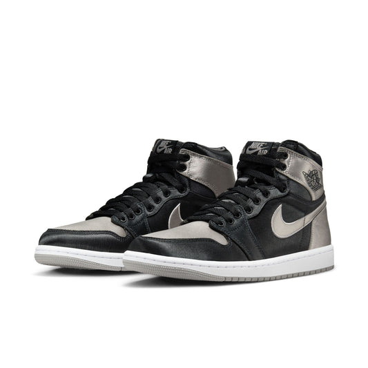 JORDAN 1 RETRO HI OG 'SATIN SHADOW' - BLACK/MEDIUM GREY/WHITE