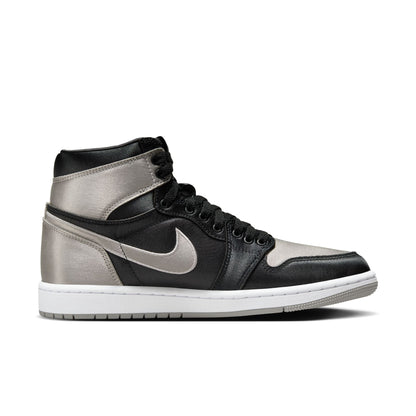 JORDAN 1 RETRO HI OG 'SATIN SHADOW' - BLACK/MEDIUM GREY/WHITE