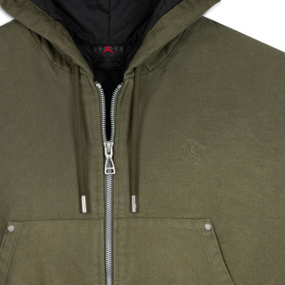 JORDAN X TRAVIS SCOTT HOODED CANVAS JACKET - CARGO KHAKI