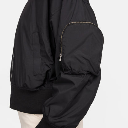 NSW ESSENTIAL OVERSIZED BOMBER JACKET - BLACK