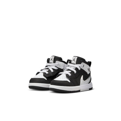 JORDAN 1 MID EASYON (TD) - BLACK/WHITE