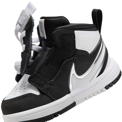 JORDAN 1 MID EASYON (TD) - BLACK/WHITE