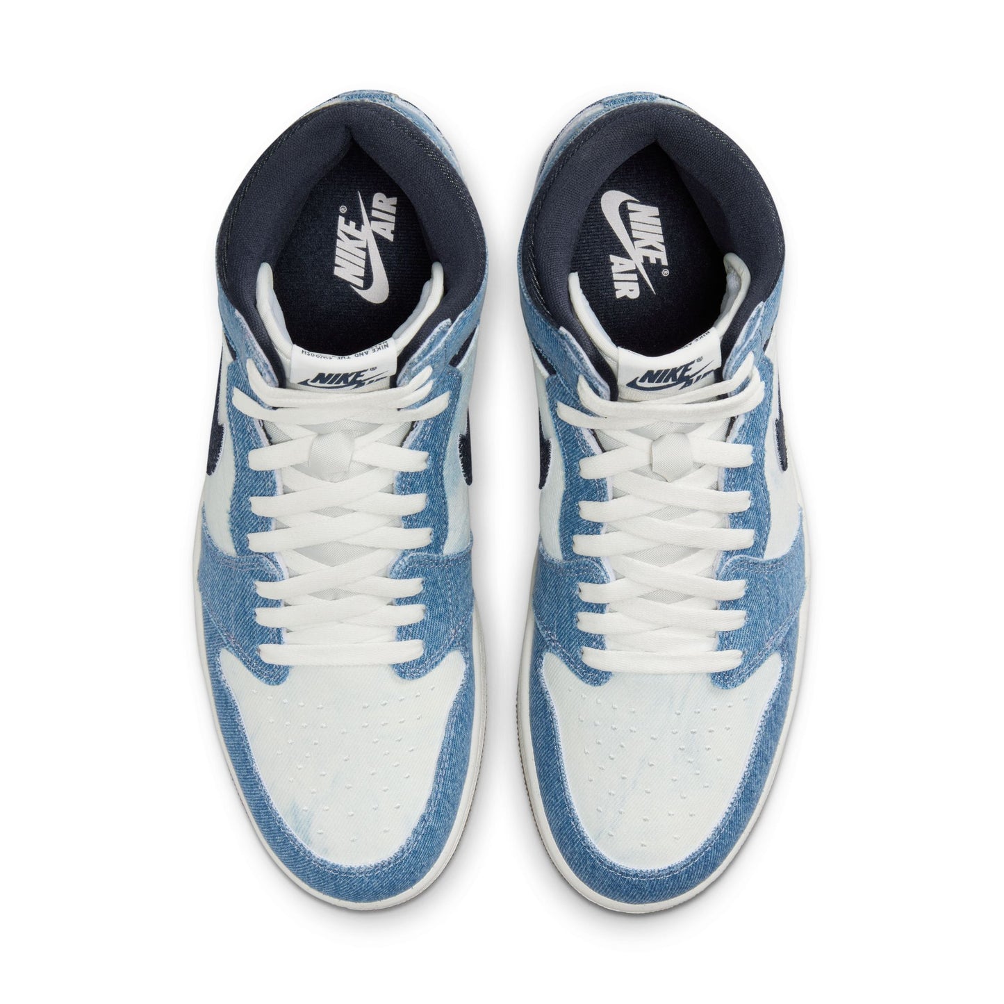 JORDAN 1 RETRO HIGH 'DENIM' - SUMMIT WHITE/OBSIDIAN/SUMMIT WHITE