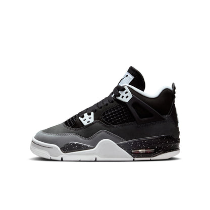 JORDAN 4 RETRO 'FEAR ' (GS) - BLACK/WHITE/ANTHRACITE/BLACK