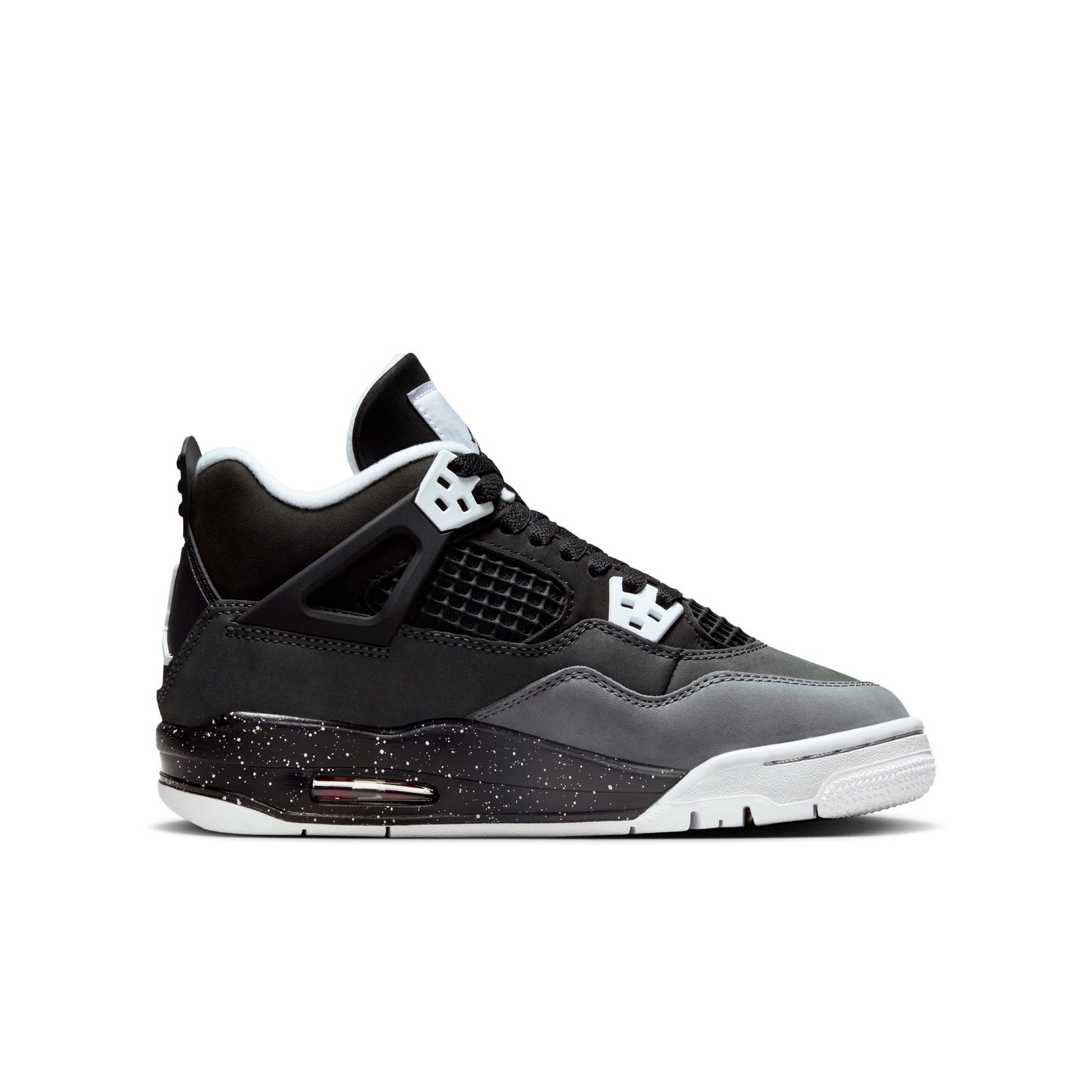 JORDAN 4 RETRO 'FEAR ' (GS) - BLACK/WHITE/ANTHRACITE/BLACK