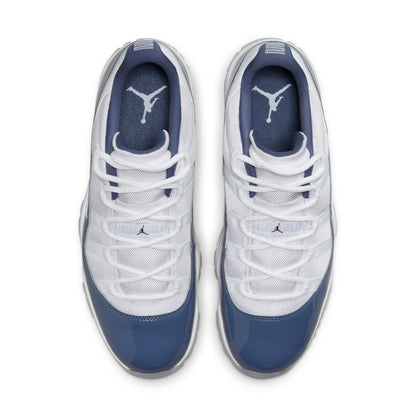 JORDAN 11 RETRO LOW 'DIFFUSED BLUE' - WHITE/MIDNIGHT NAVY/DIFFUSED BLUE