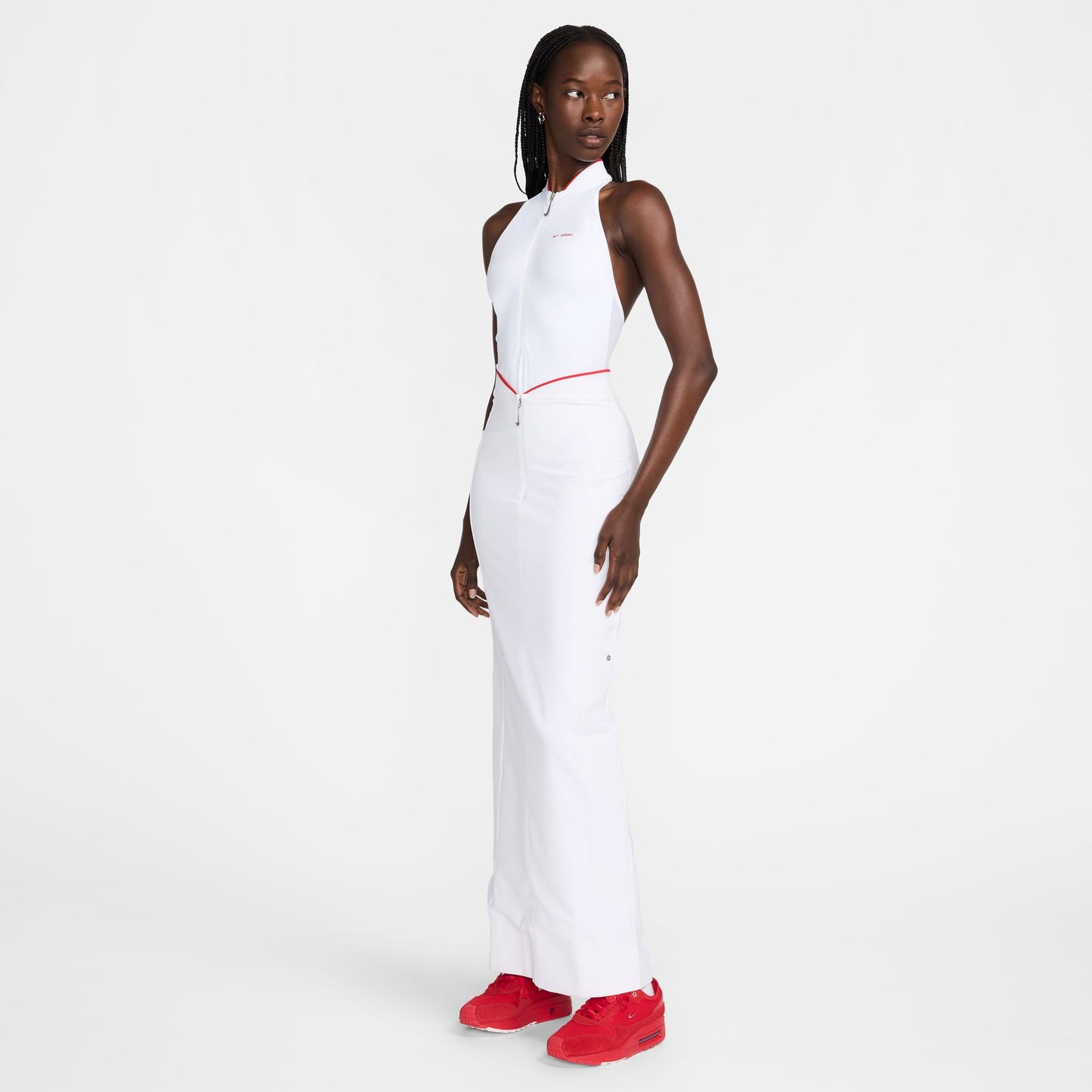 JACQUEMUS X NIKE SKIRT - WHITE/UNIVERSITY RED