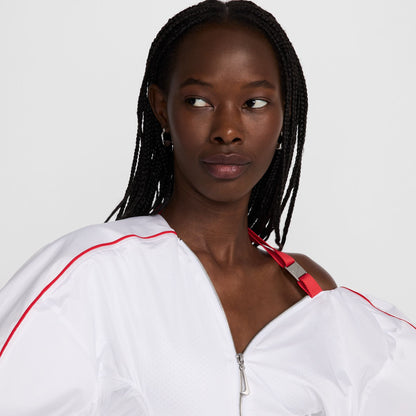 JACQUEMUS X NIKE TRACK JACKET - WHITE/UNIVERSITY RED