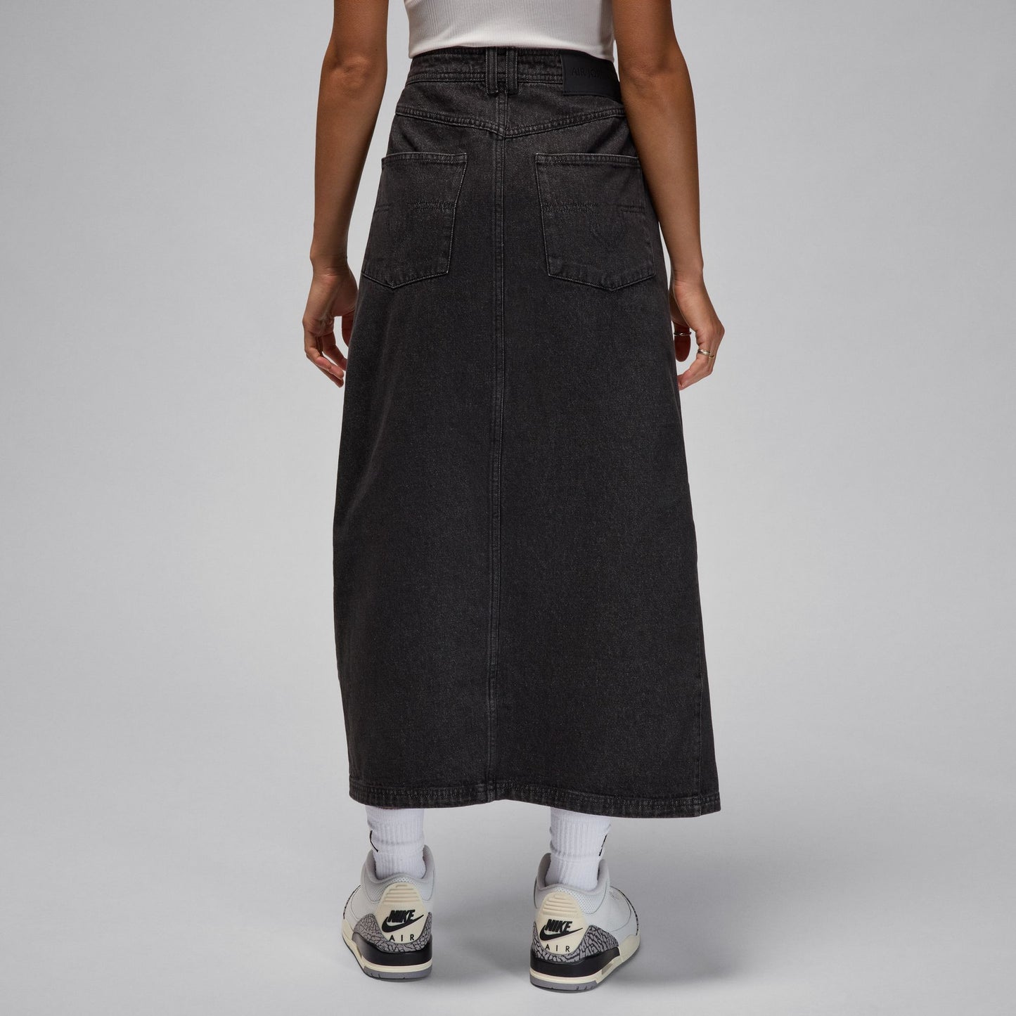 DENIM SKIRT - BLACK