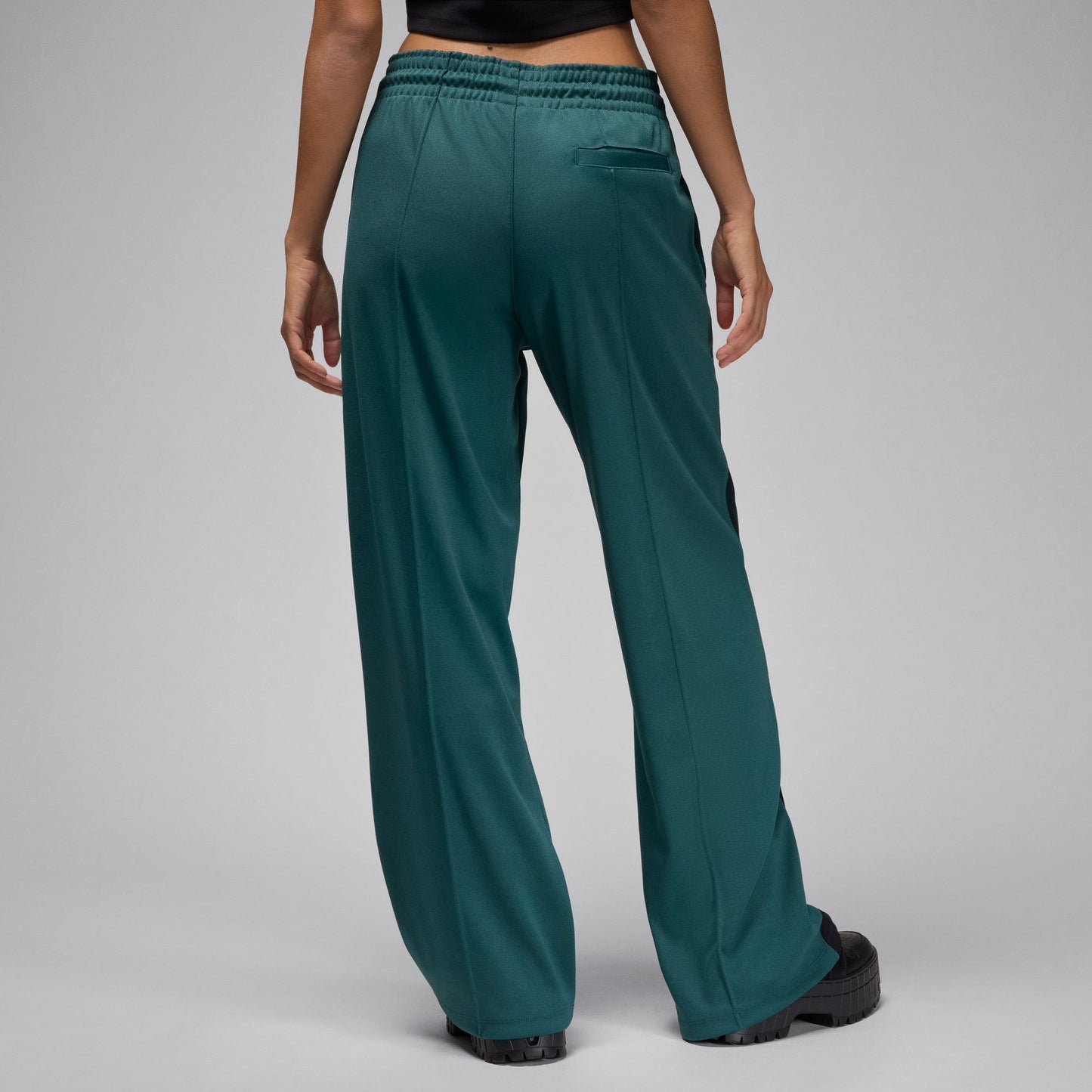 KNIT TRACK PANT - OXIDIZED GREEN/BLACK/WHITE