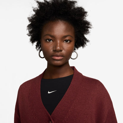 NIKE WOMEN BY YOON CARDIGAN - DARK TEAM RED/PHANTOM