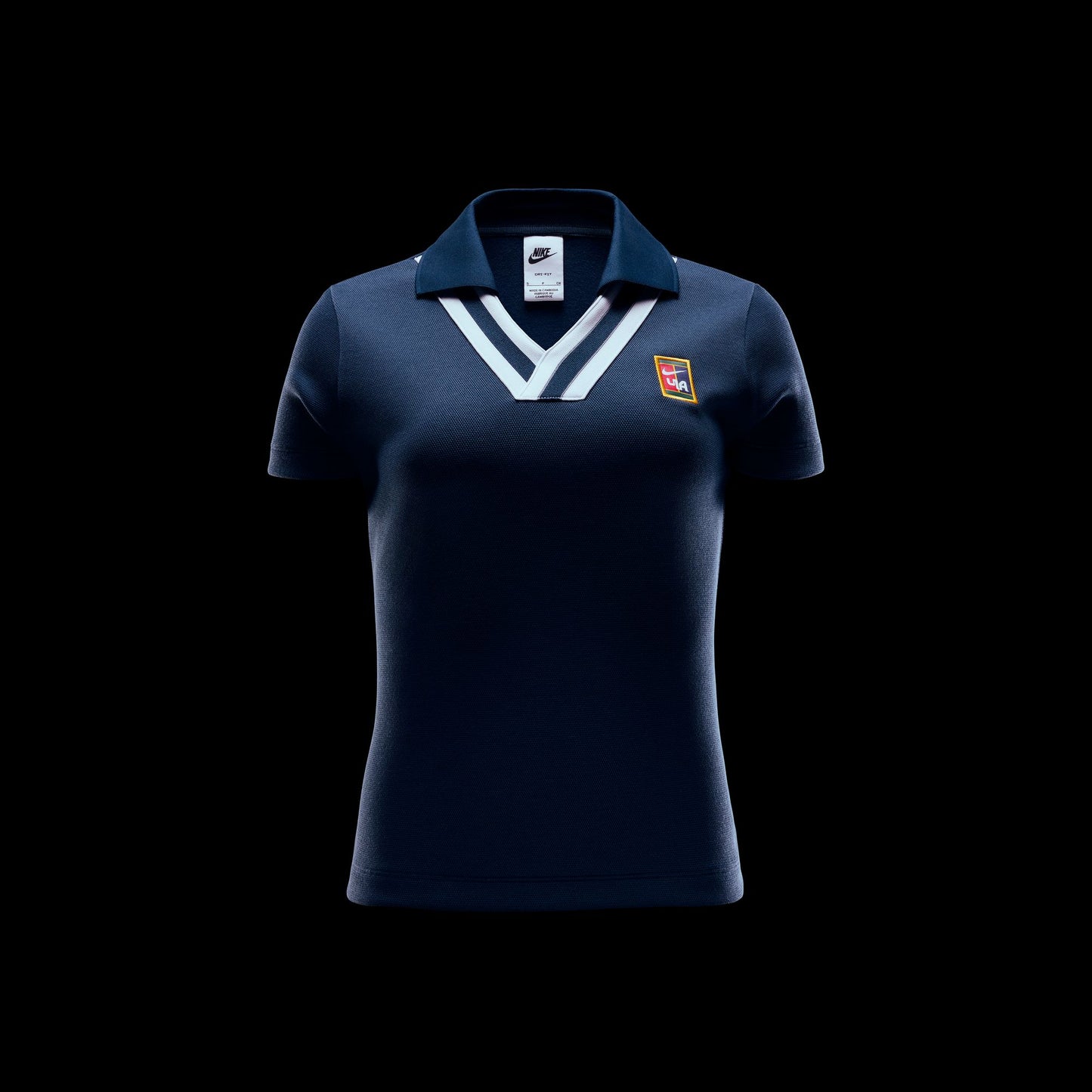 NIKE WOMEN BY YOON SS POLO TOP - ARMORY NAVY/WHITE