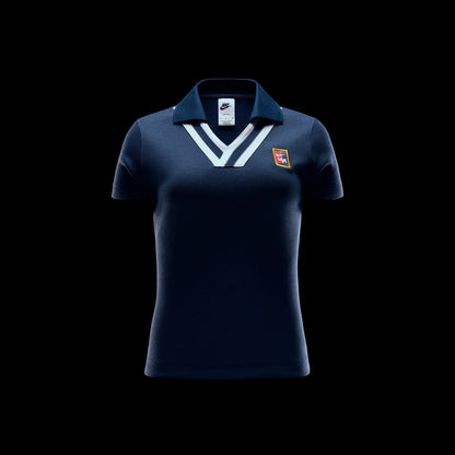 NIKE WOMEN BY YOON SS POLO TOP - ARMORY NAVY/WHITE