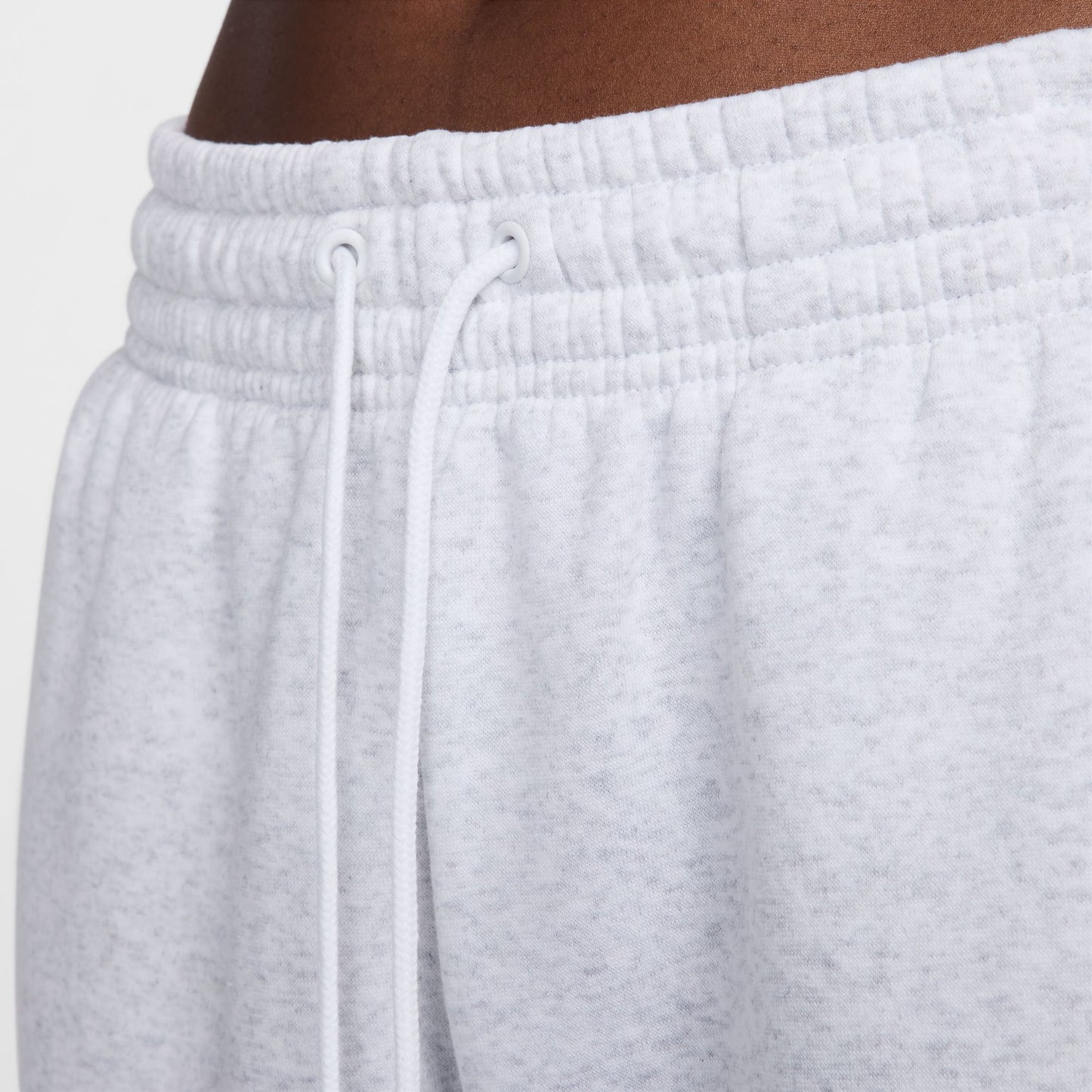 NSW PHOENIX FLEECE HIGH-WAISTED OVERSIZED SWEATPANTS - BIRCH HEATHER/BLACK