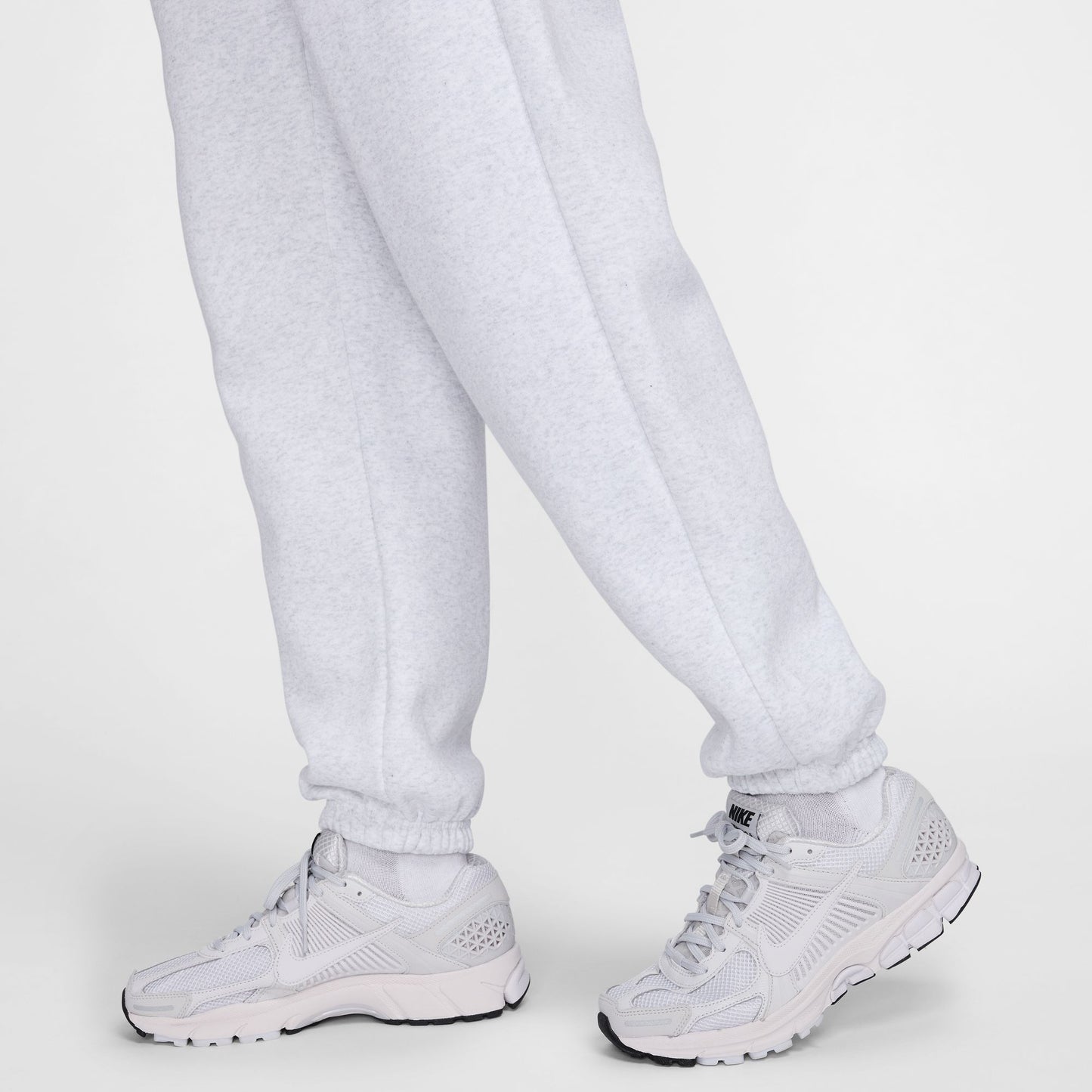 NSW PHOENIX FLEECE HIGH-WAISTED OVERSIZED SWEATPANTS - BIRCH HEATHER/BLACK