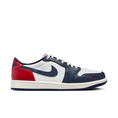 JORDAN 1 RETRO LOW OG 'HOWARD UNIVERSITY' - SUMMIT WHITE/GYM RED/MIDNIGHT NAVY