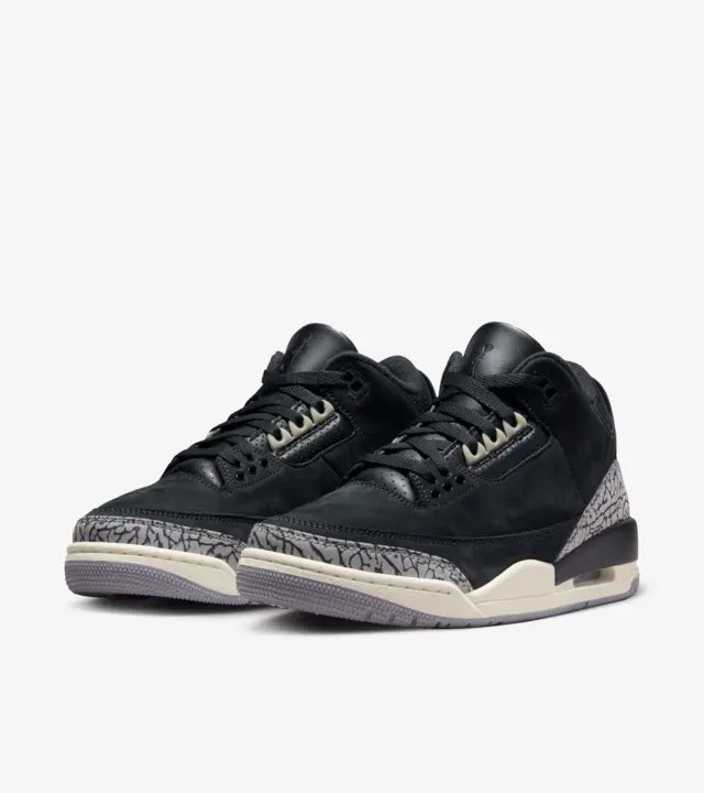 JORDAN 3 RETRO 'OFF NOIR' - OFF NOIR/BLACK-SAIL/CEMENT GREY