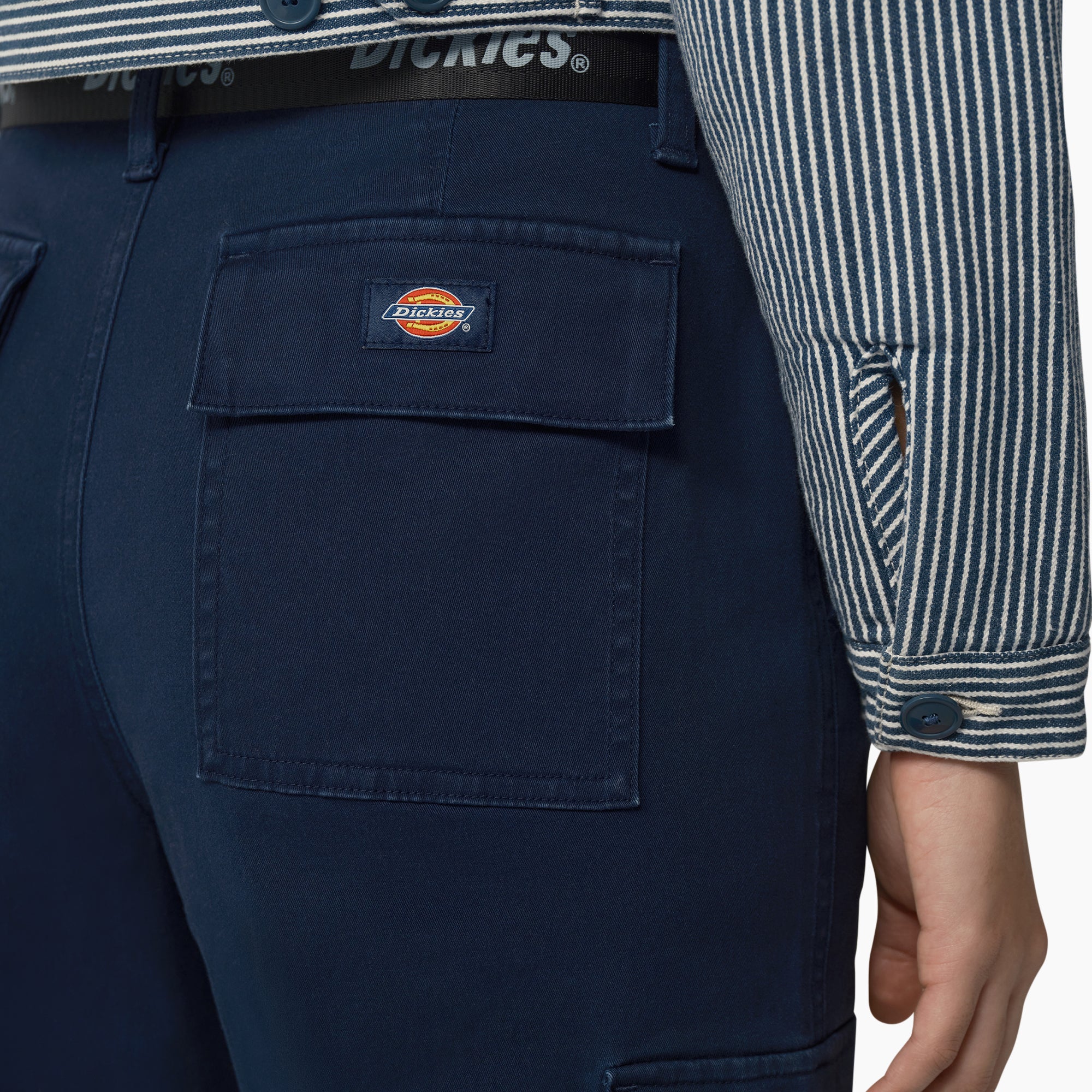 Cropped Cargo Pants - Ink Navy