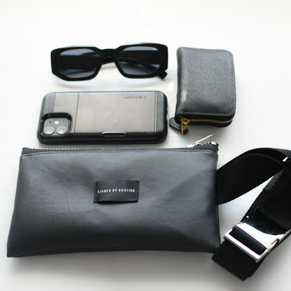 RECTANGLE BELT BAG - BLACK