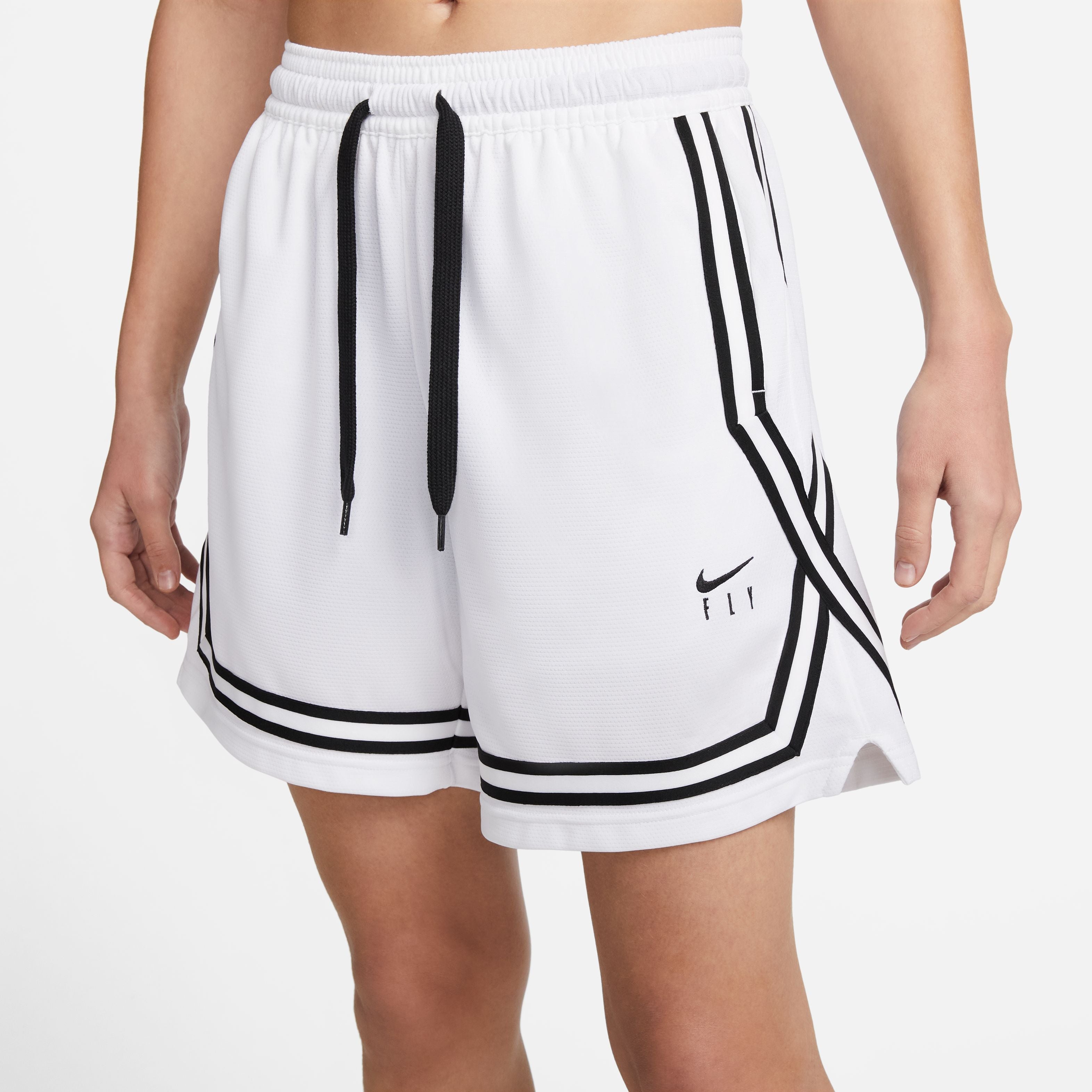 Fly Crossover Basketball Shorts - White/Black