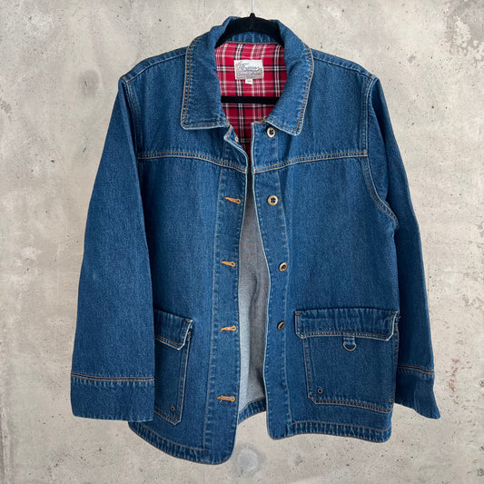 vintage denim shirt jacket