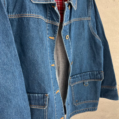 vintage denim shirt jacket