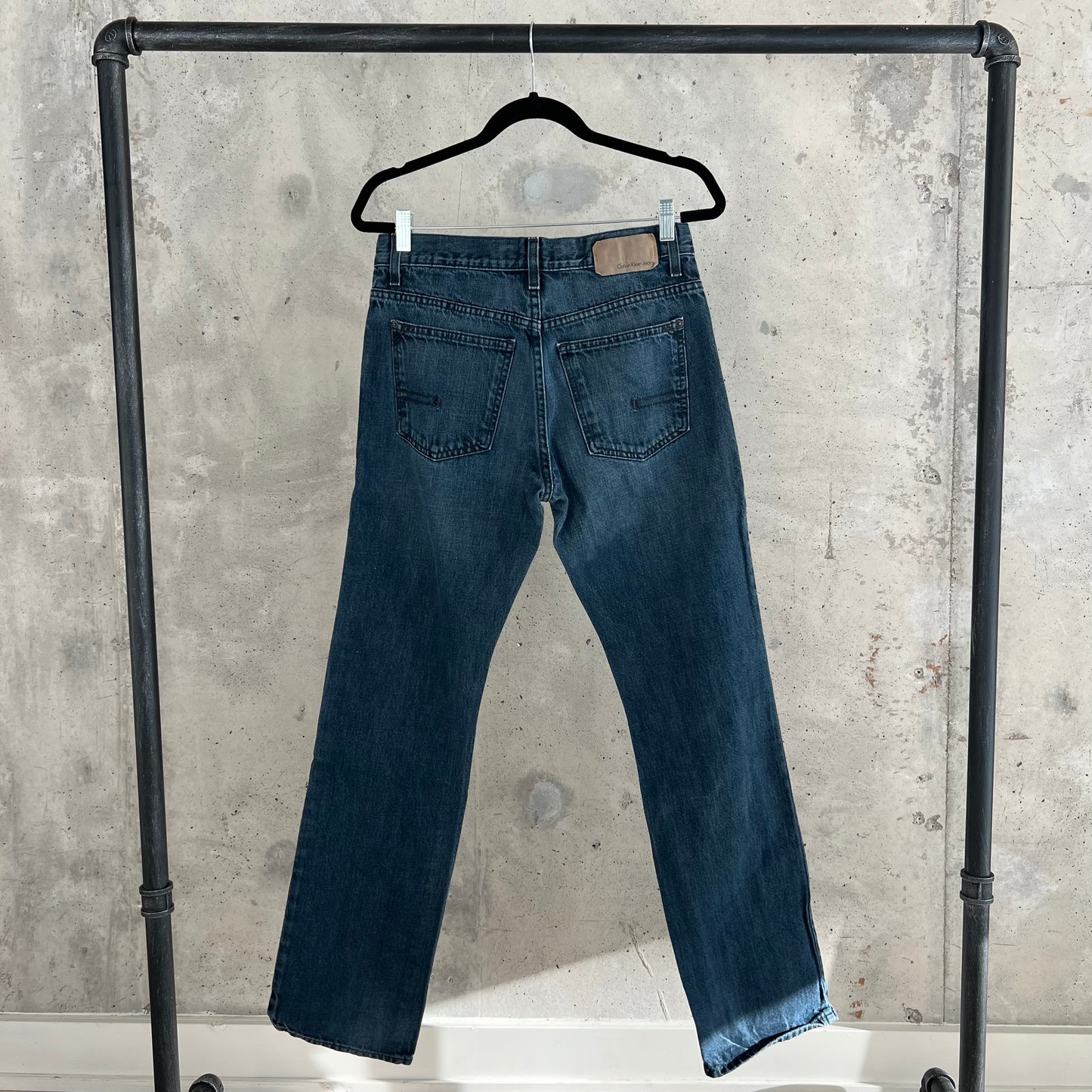 vintage calvin klein low rise denim