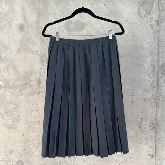 vintage pleated longline skirt