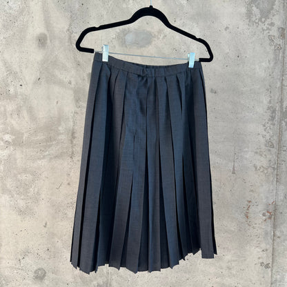 vintage pleated longline skirt