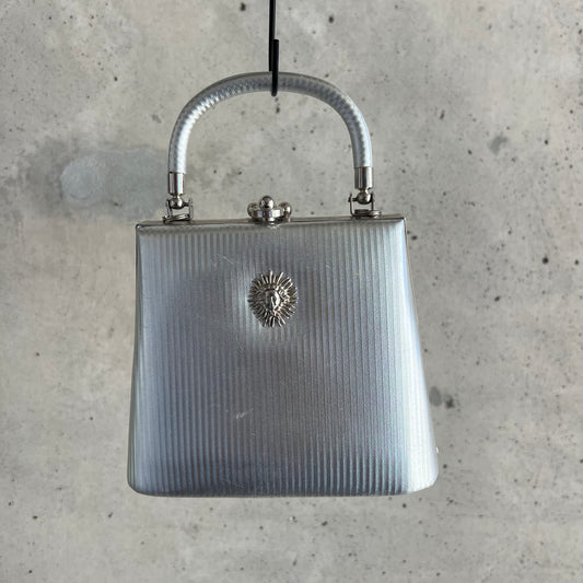 vintage chrome mini purse