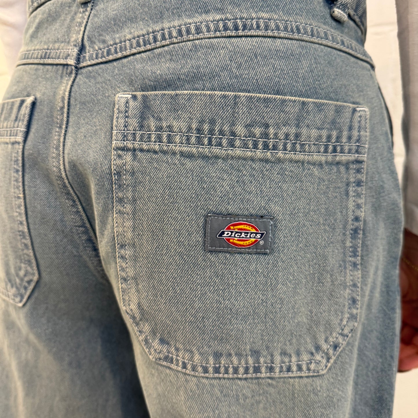 DENIM DOUBLE KNEE PANT - LIGHT WASH