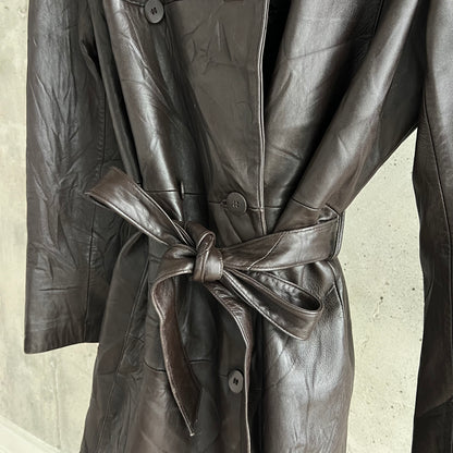 vintage danier leather trench coat