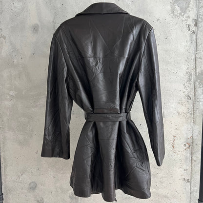 vintage danier leather trench coat