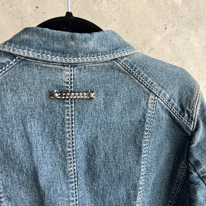 Vintage Contrast Stitch Denim Jacket