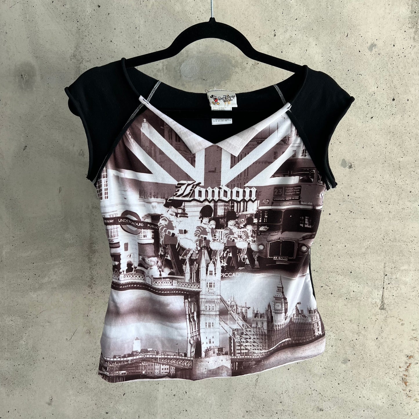 Vintage London Disney Cut Off T