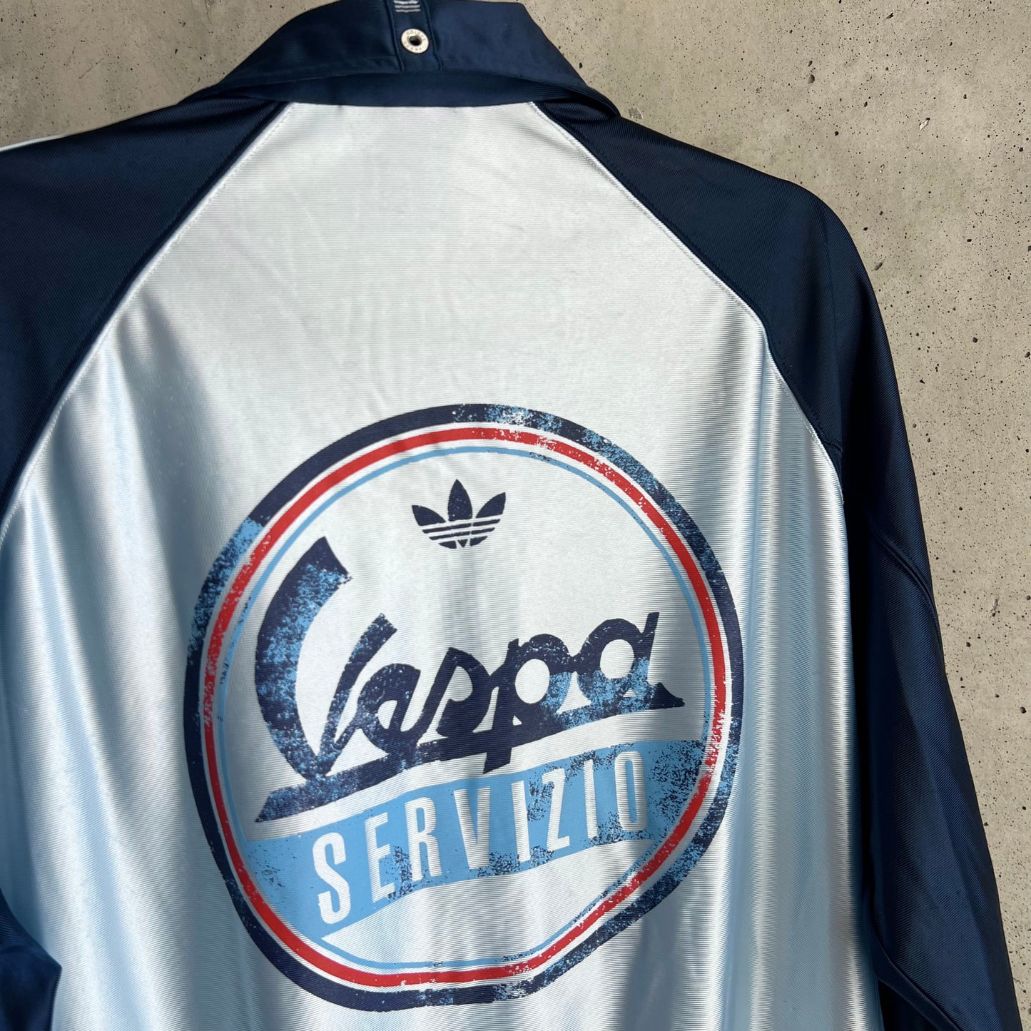 vintage adidas vespa servizio zip up