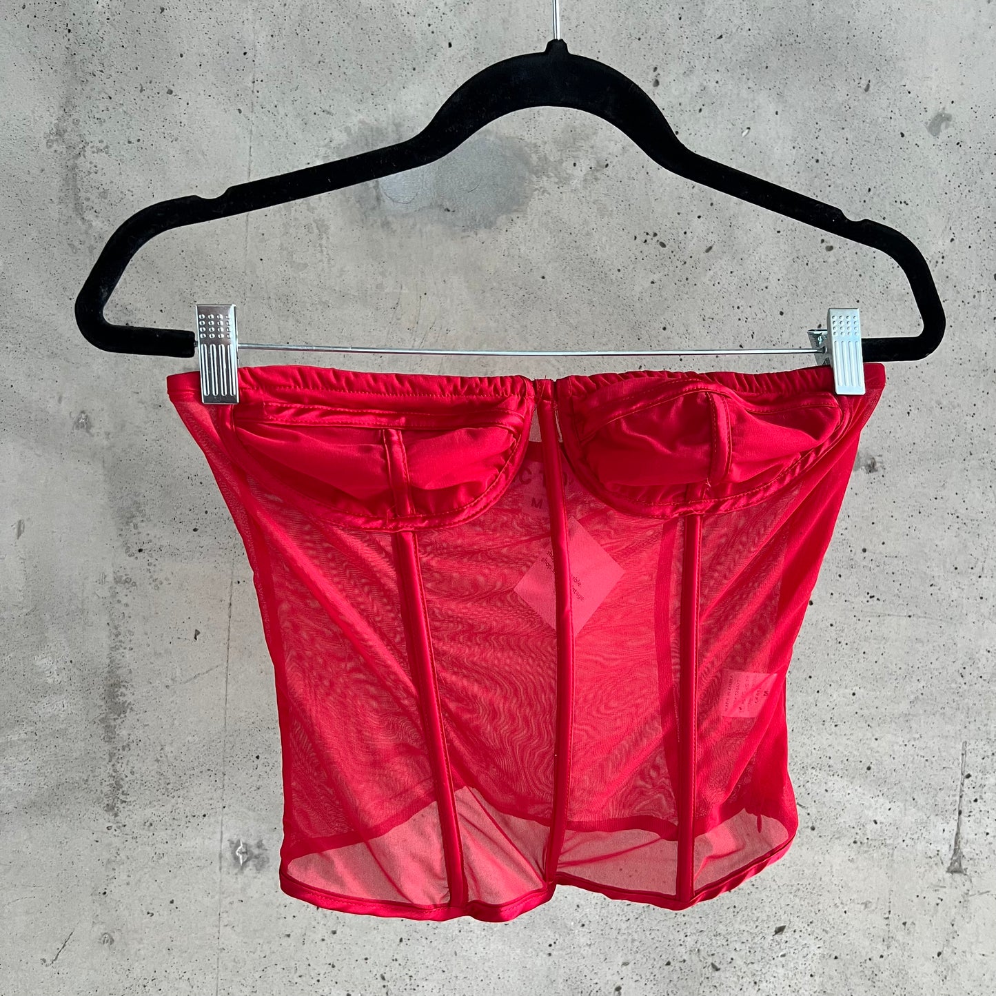 vintage sheer bustier