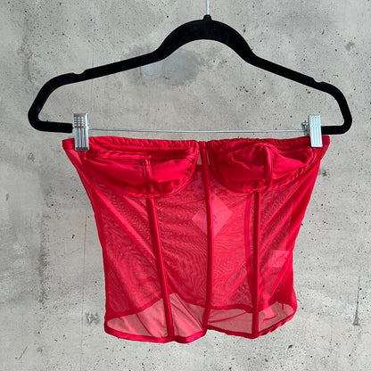 vintage sheer bustier