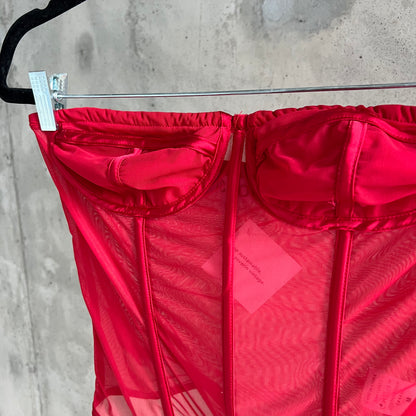 vintage sheer bustier