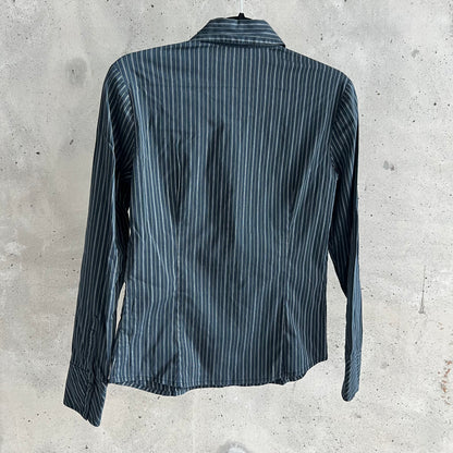 vintage y2k striped button up
