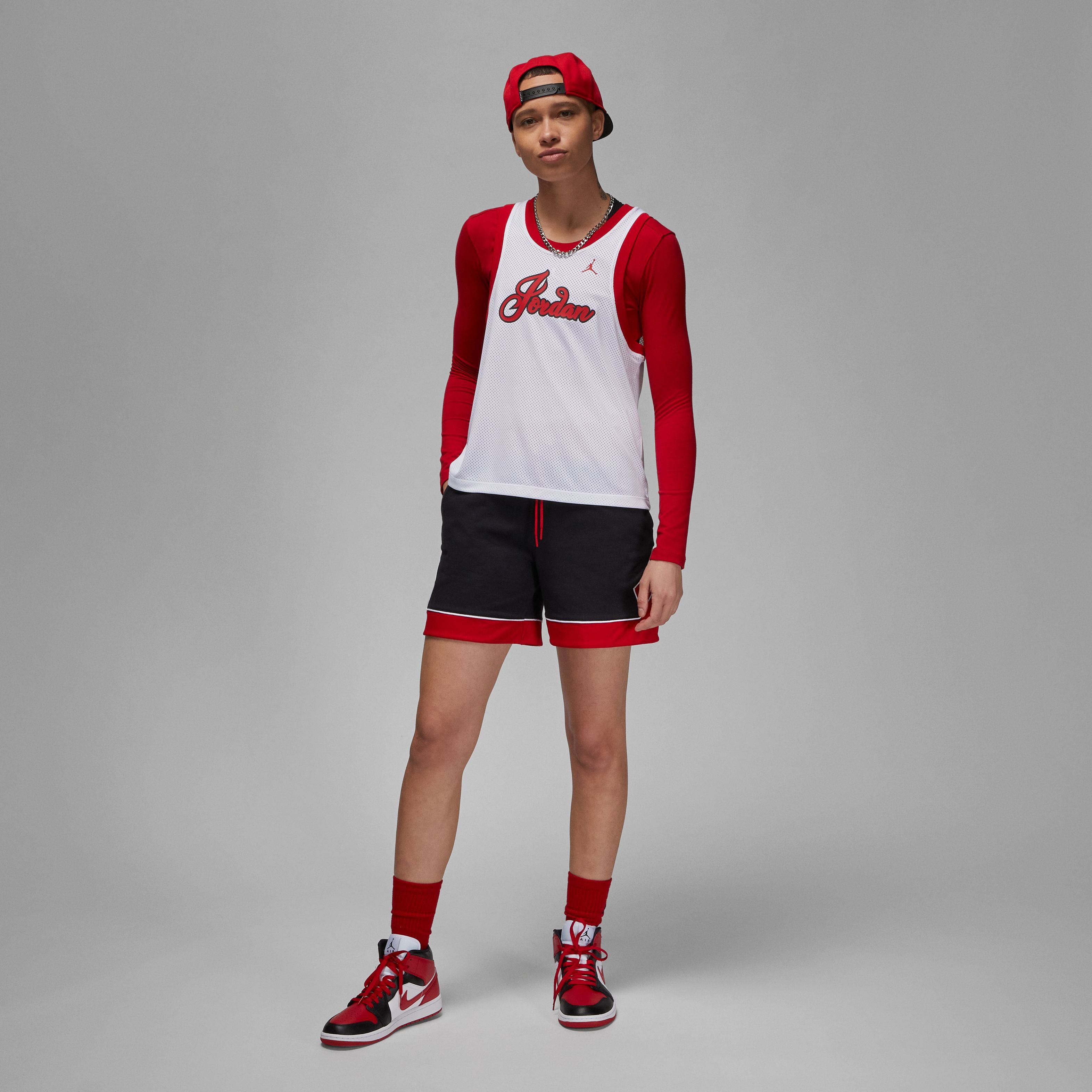 Jersey Tank Top - White/Gym Red