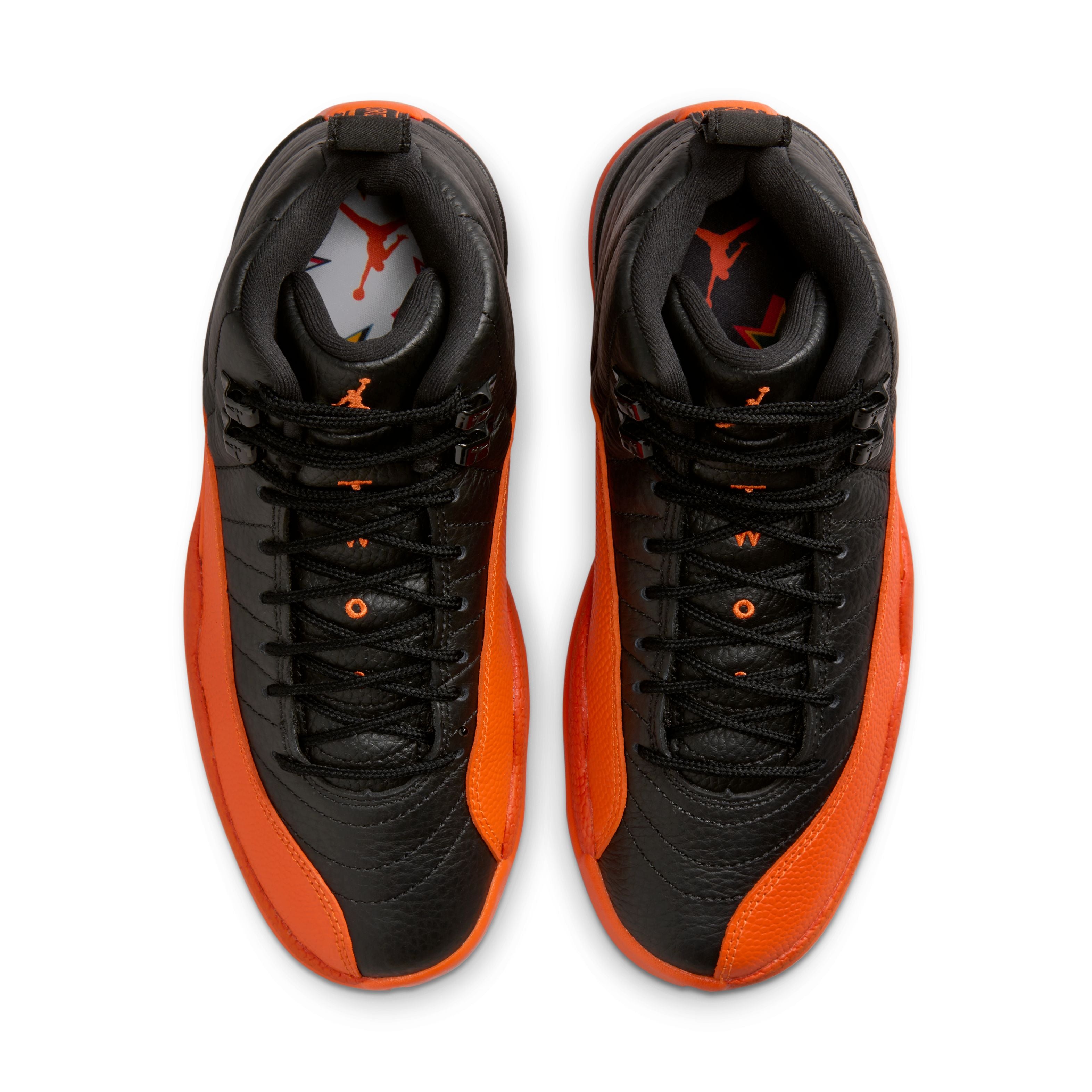 Jordan 12 Retro - &#39;Brilliant Orange&#39; - Black/Brilliant Orange/White
