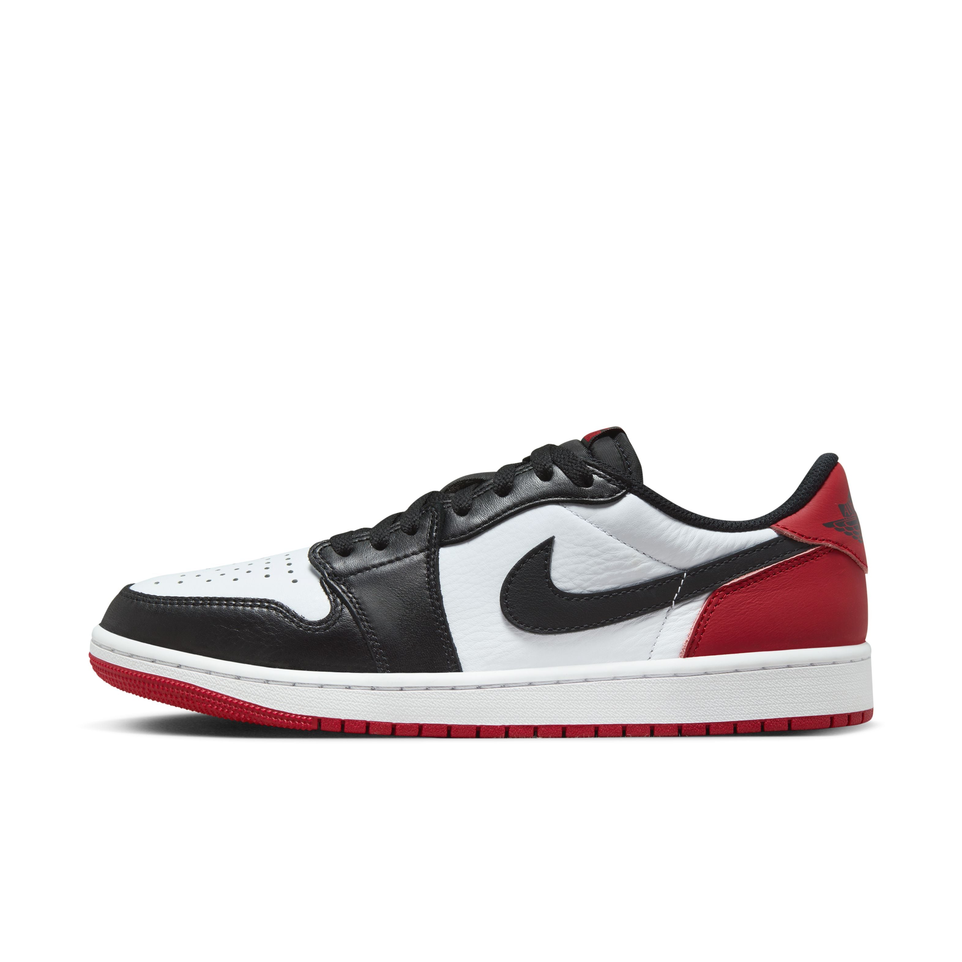 Jordan 1 Low OG - &#39;Black Toe&#39; - White/Black/Varsity Red