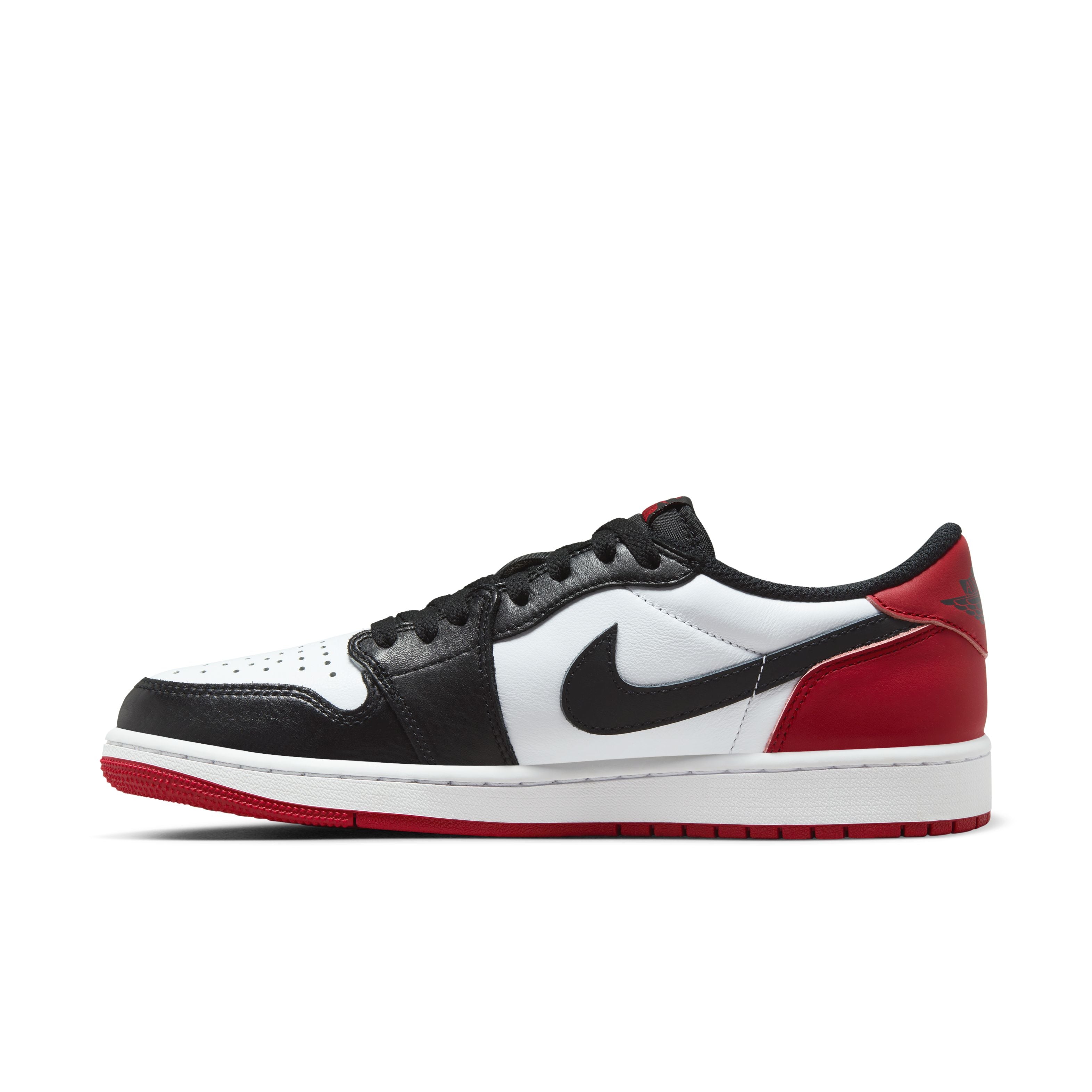 Jordan 1 Low OG - &#39;Black Toe&#39; - White/Black/Varsity Red